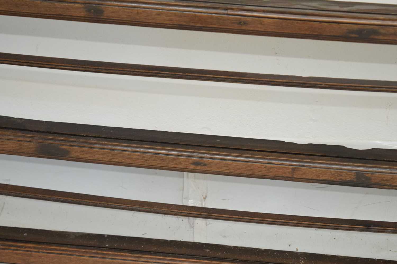 George III oak dresser rack - Image 9 of 14