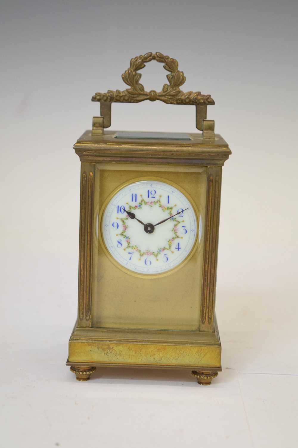 French gilt metal cased carriage timepiece - Image 2 of 9