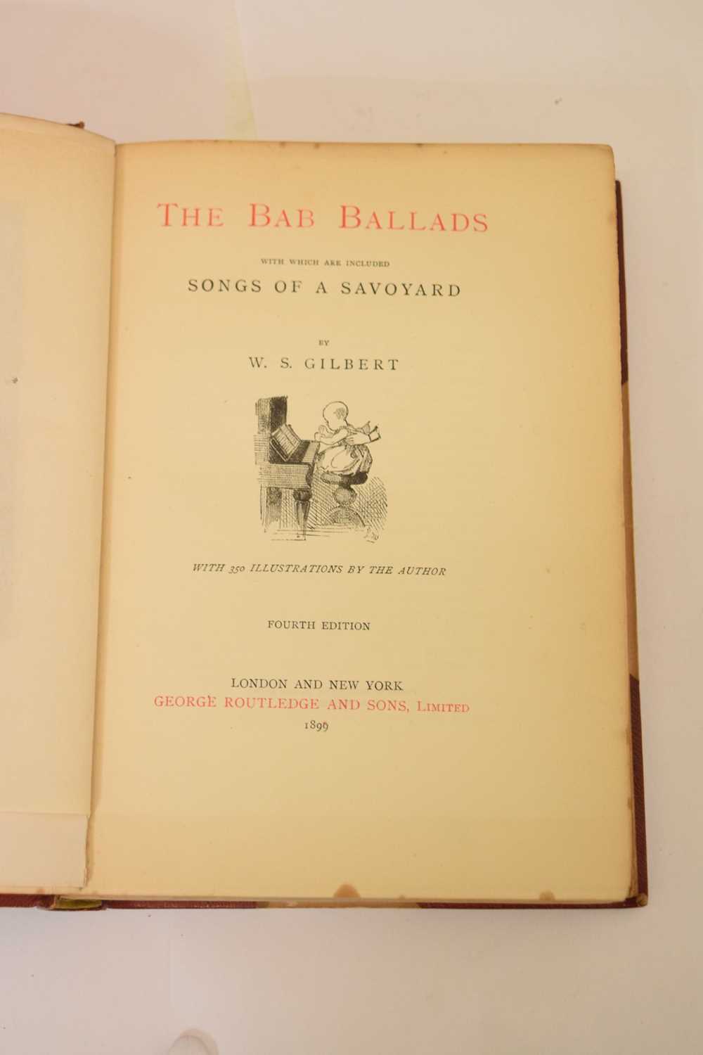 Gilbert, W. S. - 'The Bab Ballads' - Fourth edition 1899, signed leather binding - Image 9 of 10