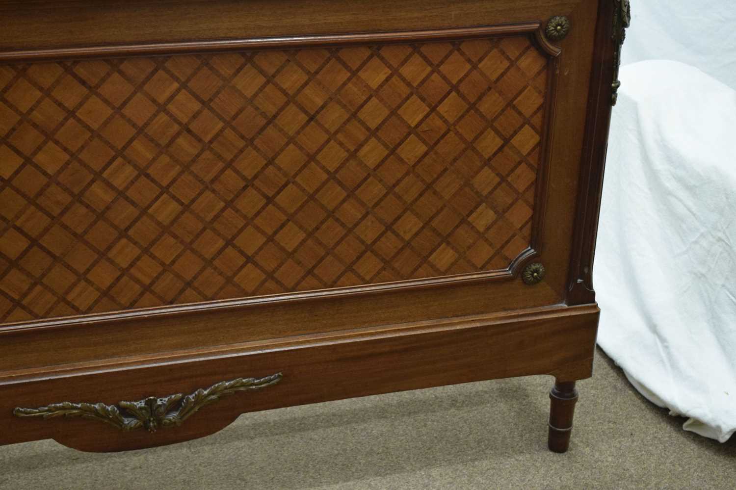 French parquetry king size bed - Image 13 of 20