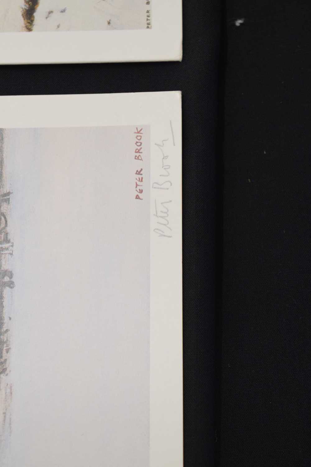 Peter Brook (1927-2009) - Four signed Christmas cards - Image 7 of 12