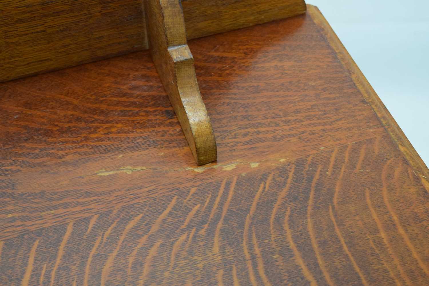 Early 20th century small oak desk - Image 6 of 10