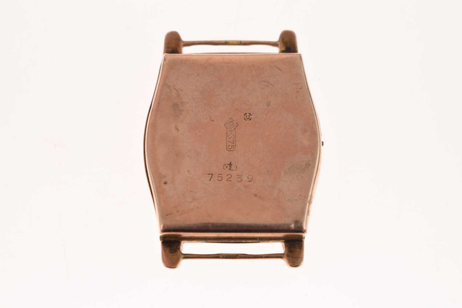 Gentleman's vintage mid-20th century rose gold watch head - Image 6 of 9
