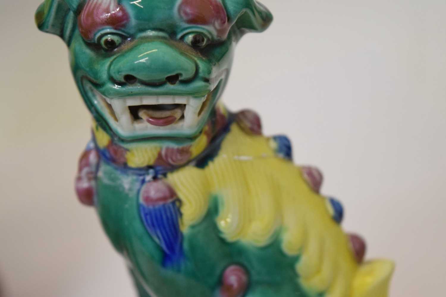 Collection of Chinese ceramic Dog of Foo figures - Image 9 of 15