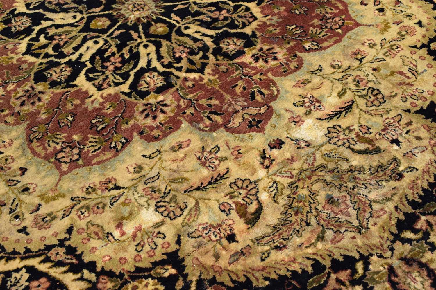 Large Indian machine-made wool carpet - Image 12 of 14