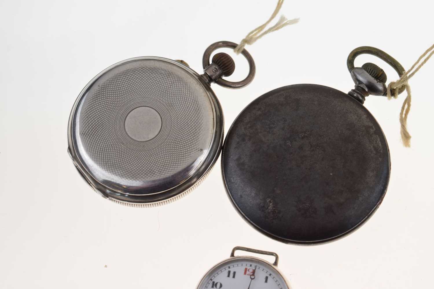 Late Victorian silver cased open-face pocket watch - Image 3 of 8