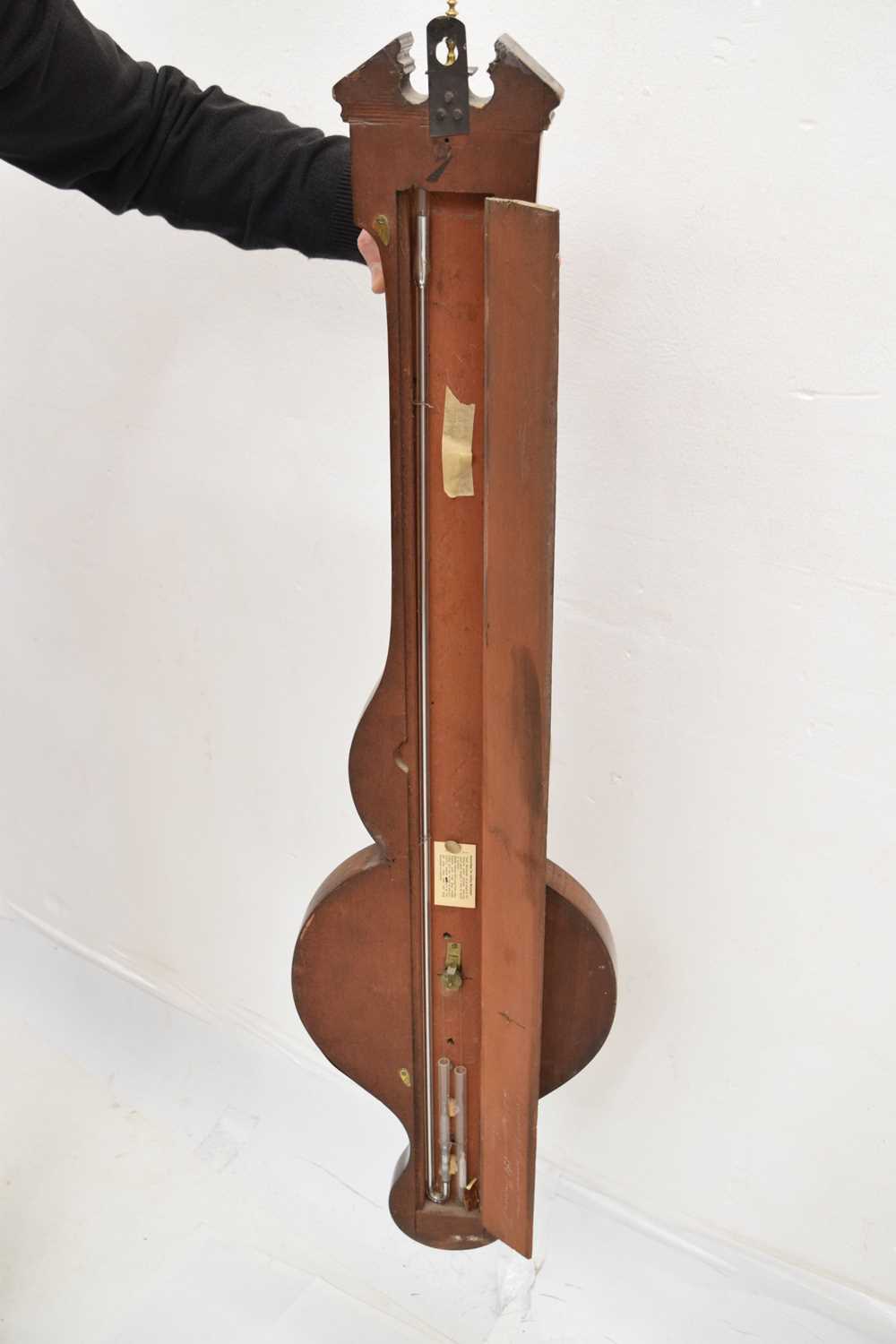 19th century inlaid wheel barometer, A.E Abraham Optician - Image 7 of 10