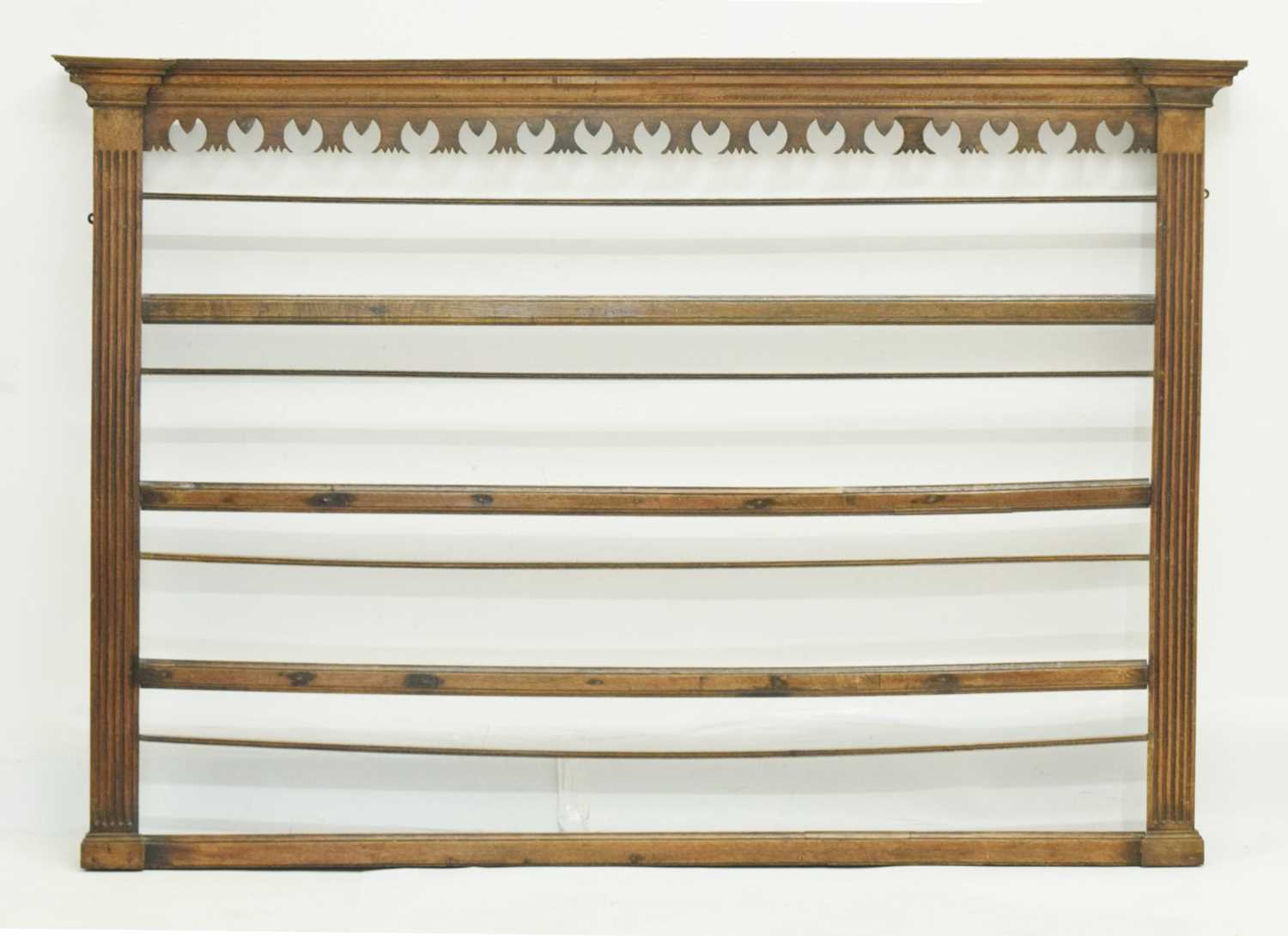 George III oak dresser rack