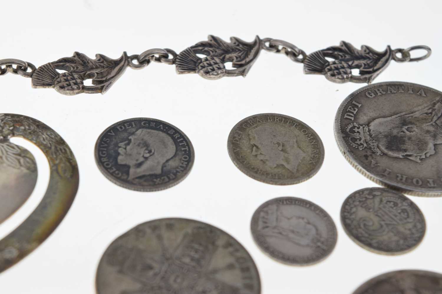 Quantity of GB coinage, together with a small quantity of silver jewellery - Image 7 of 10