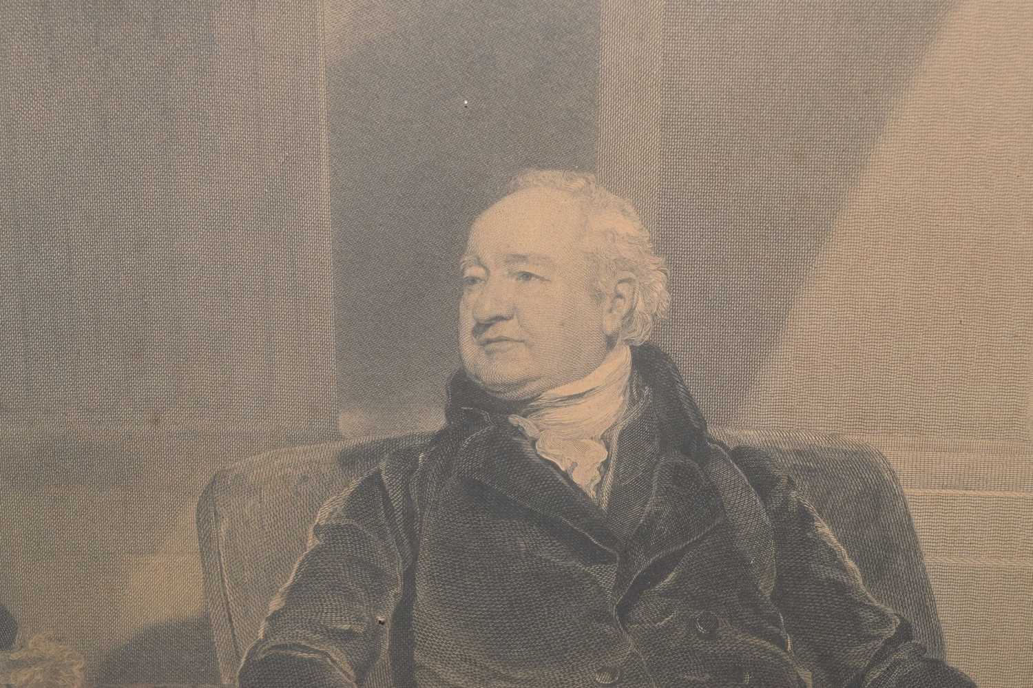 After Sir Thomas Lawrence (1769-1830) - 19th century engraving - 'Sir William Curtis - Image 3 of 9