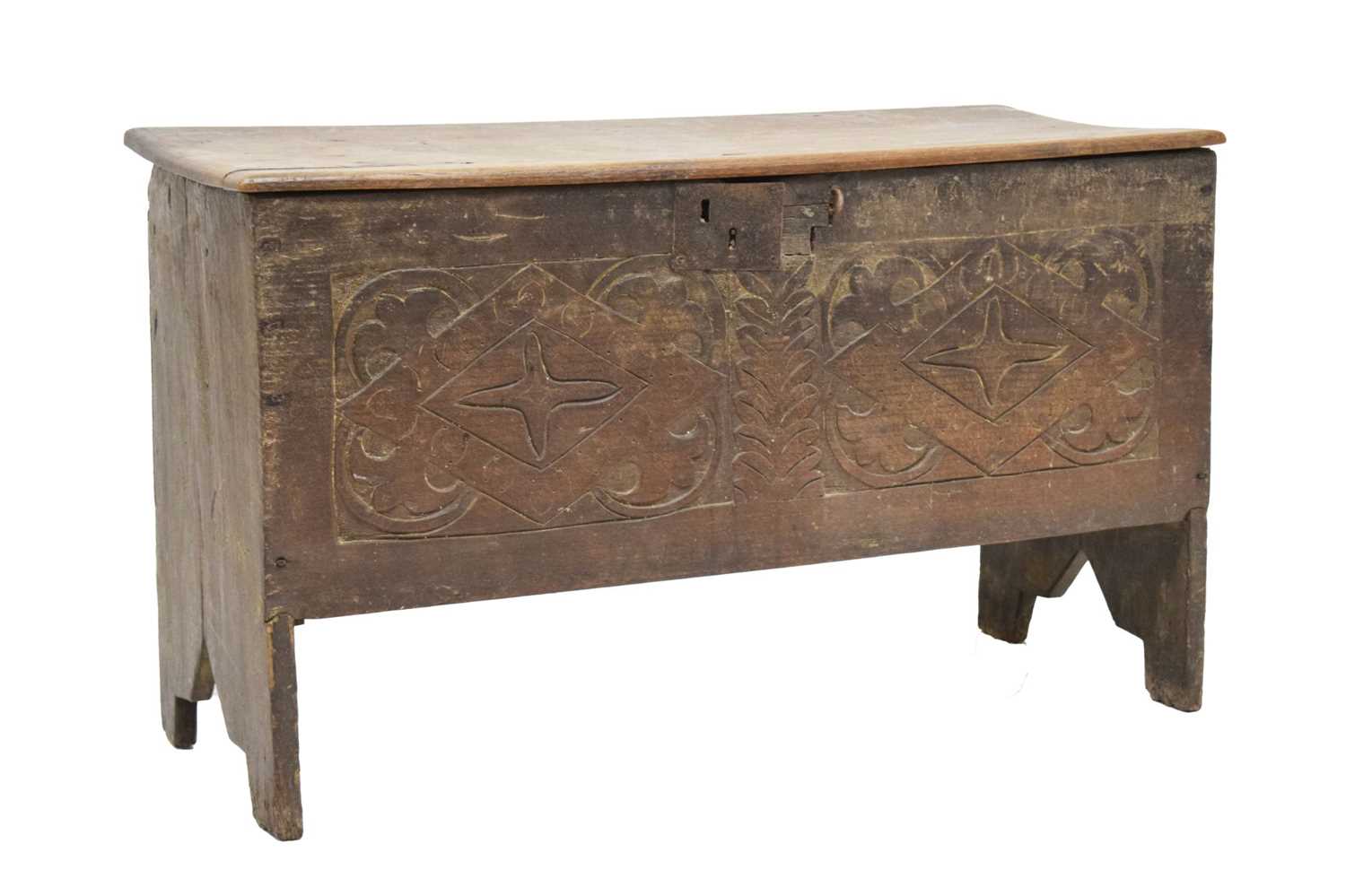 17th century small oak coffer