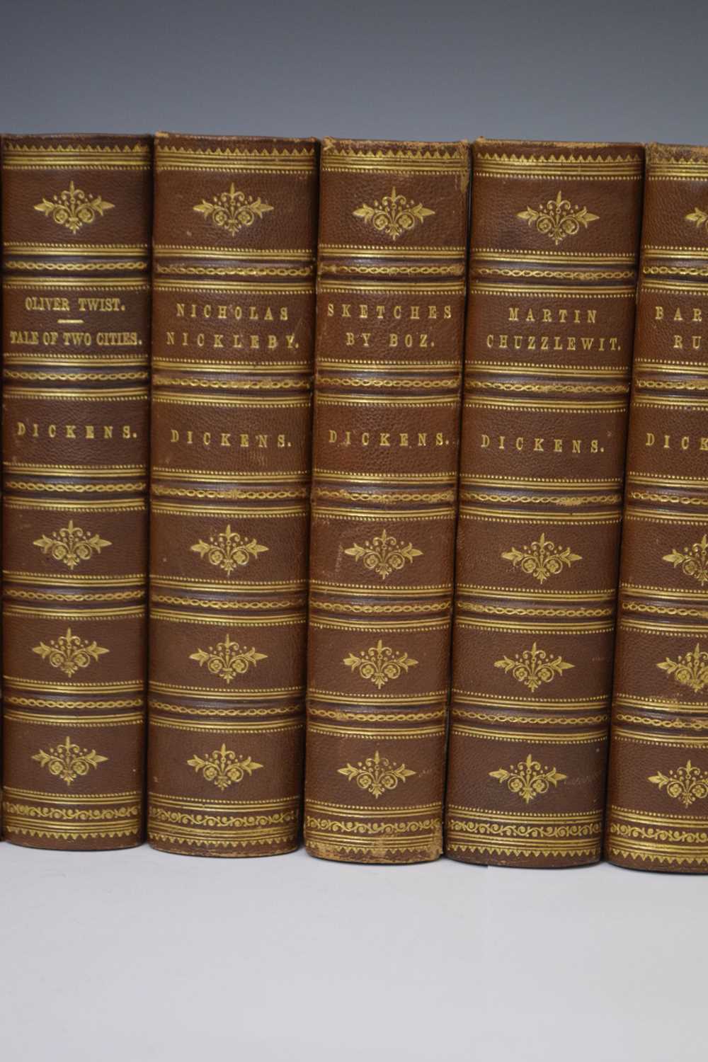 Dickens, Charles - Twelve volumes, leather-bound - Image 4 of 9