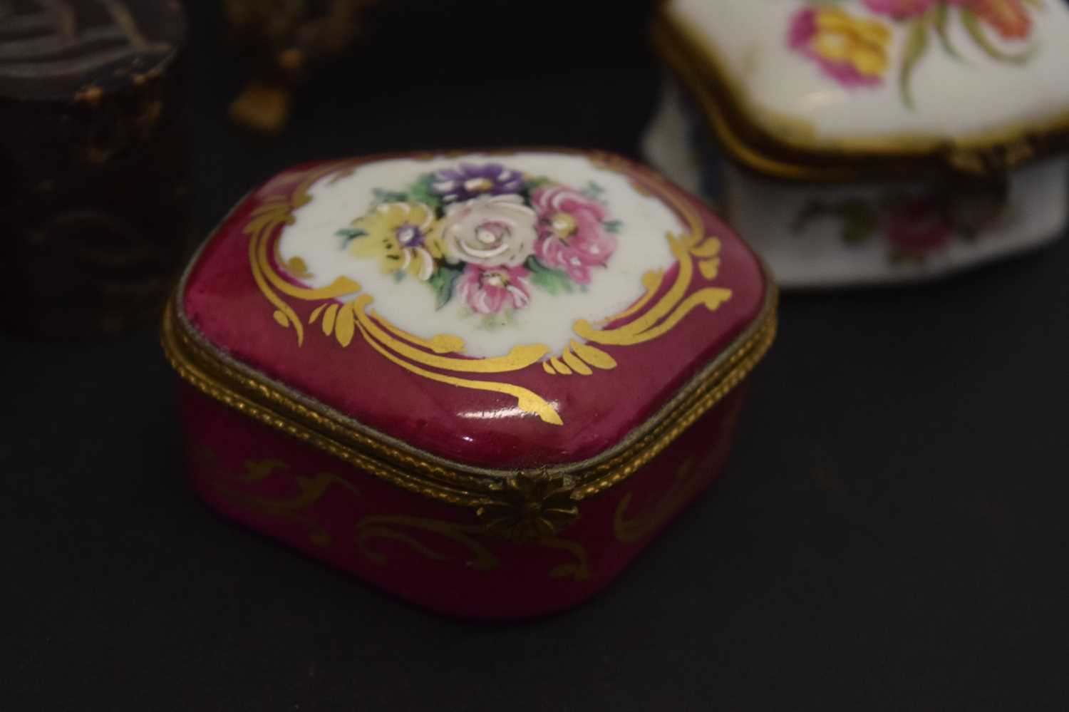 Group of porcelain boxes, etc - Image 2 of 8