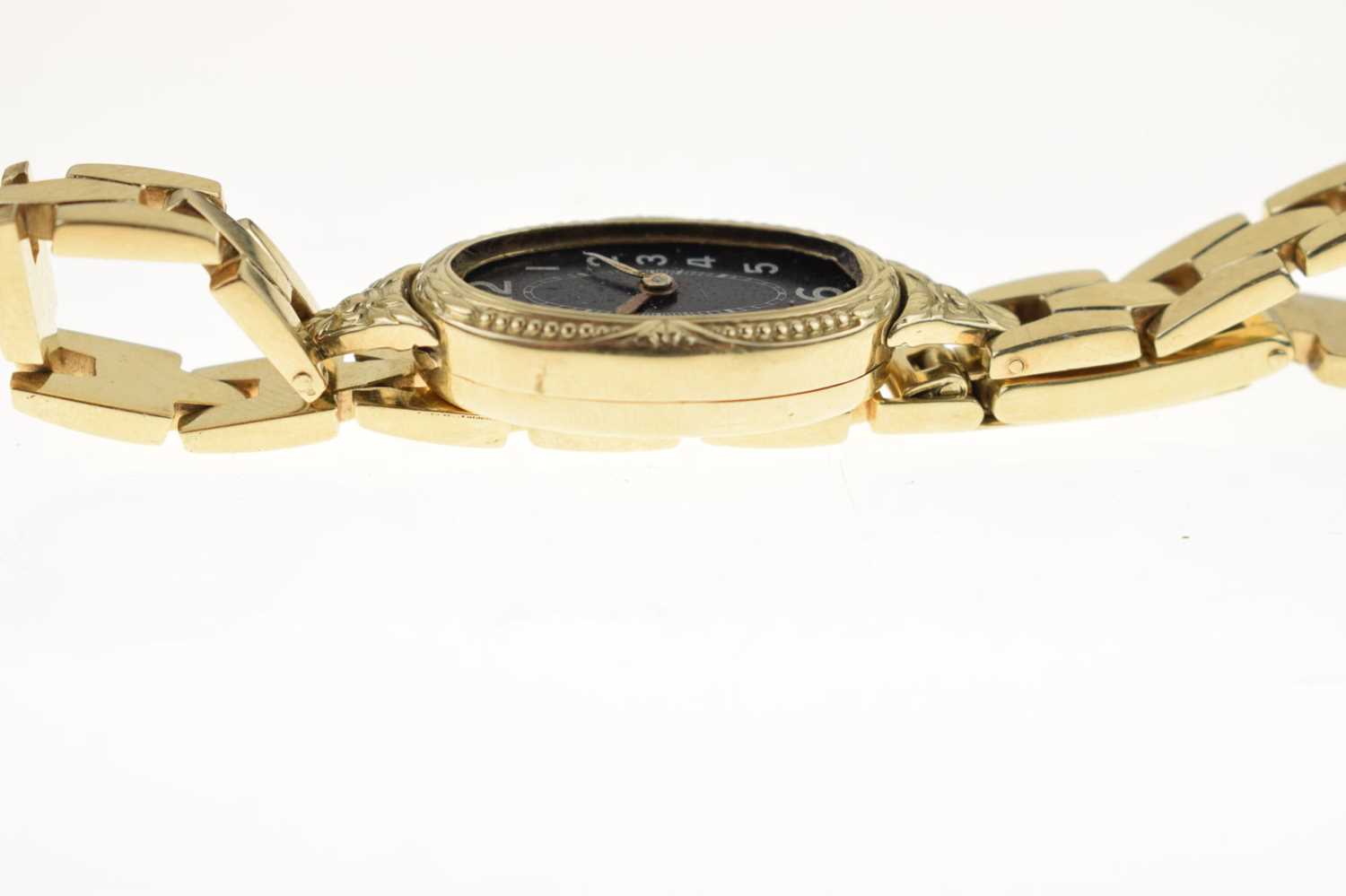 Lady's yellow metal stamped 585 bracelet watch - Image 5 of 9