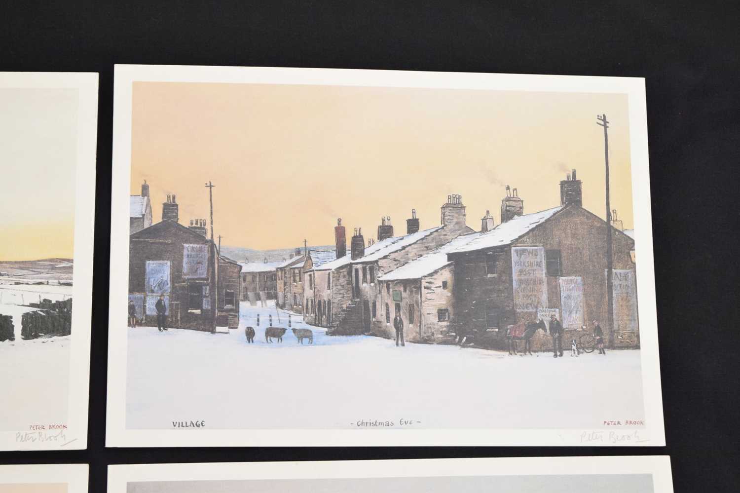 Peter Brook (1927-2009) - Four signed Christmas cards - Image 5 of 12