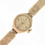 Lanco - Lady's 9ct gold bracelet watch