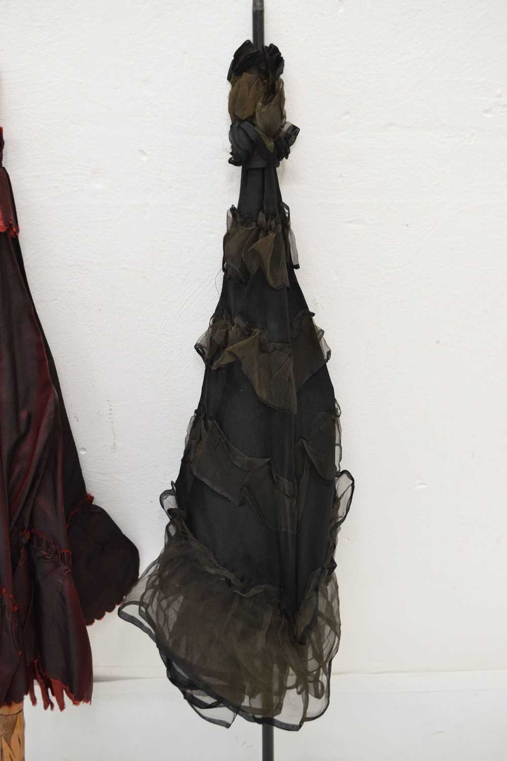 Paragon black silk parasol and two other examples - Image 4 of 12