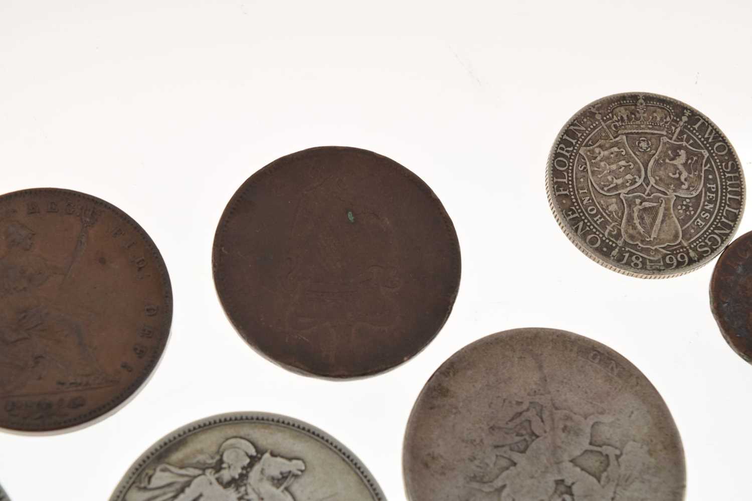 Small quantity of GB silver and copper coinage - Image 5 of 9