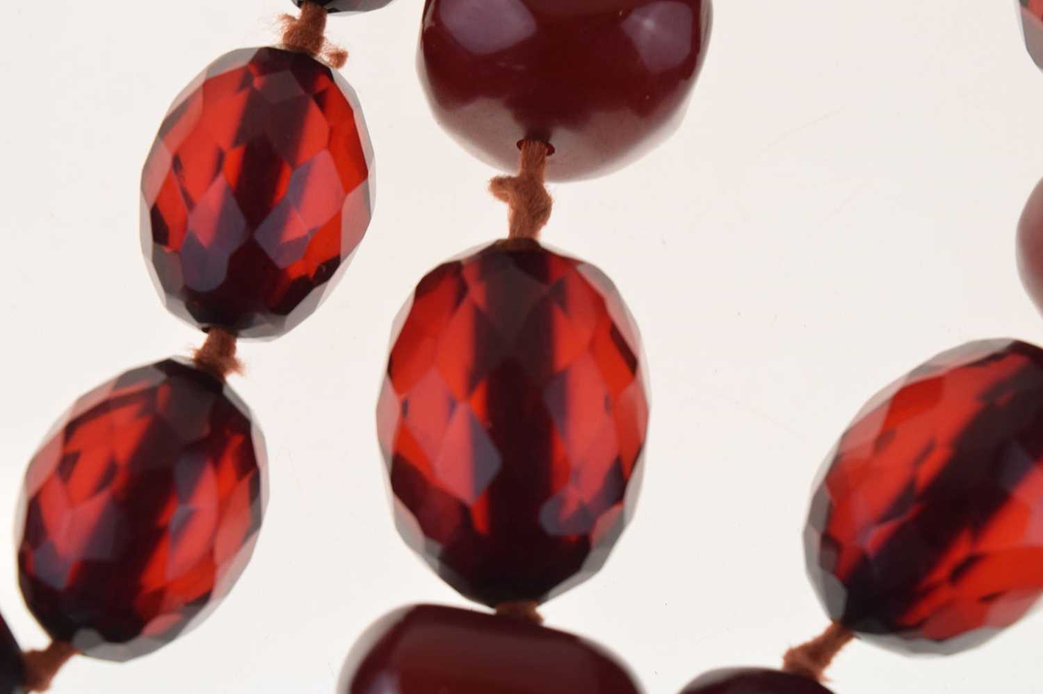 Cherry amber-style bead necklace - Image 3 of 7