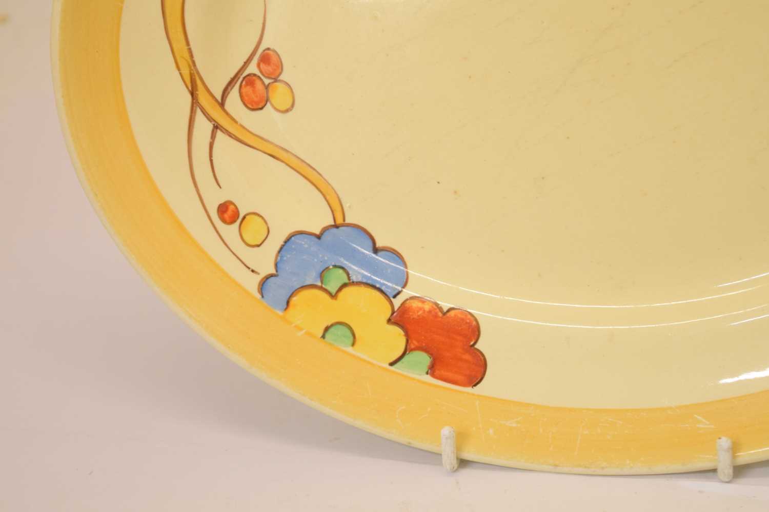 Clarice Cliff 'Florette' pattern oval dish, together with a 'Celtic Harvest' preserve pot - Image 5 of 8