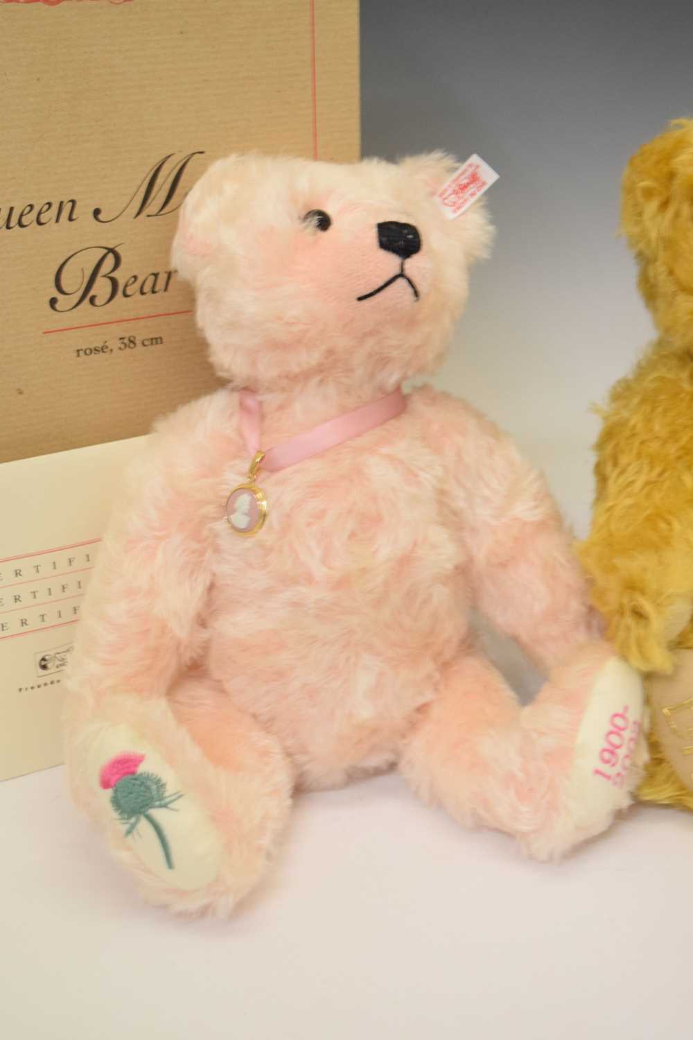 Steiff - Two limited edition teddy bears - 'Golden Jubilee' and 'The Queen Mother' - Image 3 of 8