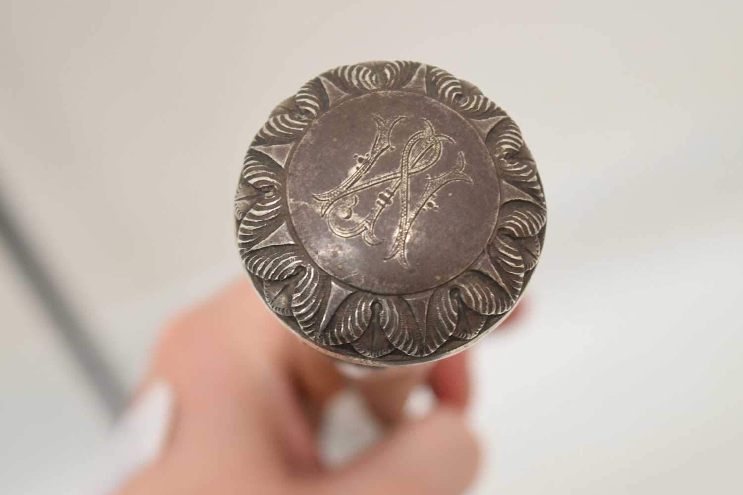 Early 20th century silver topped swagger stick - Image 7 of 9
