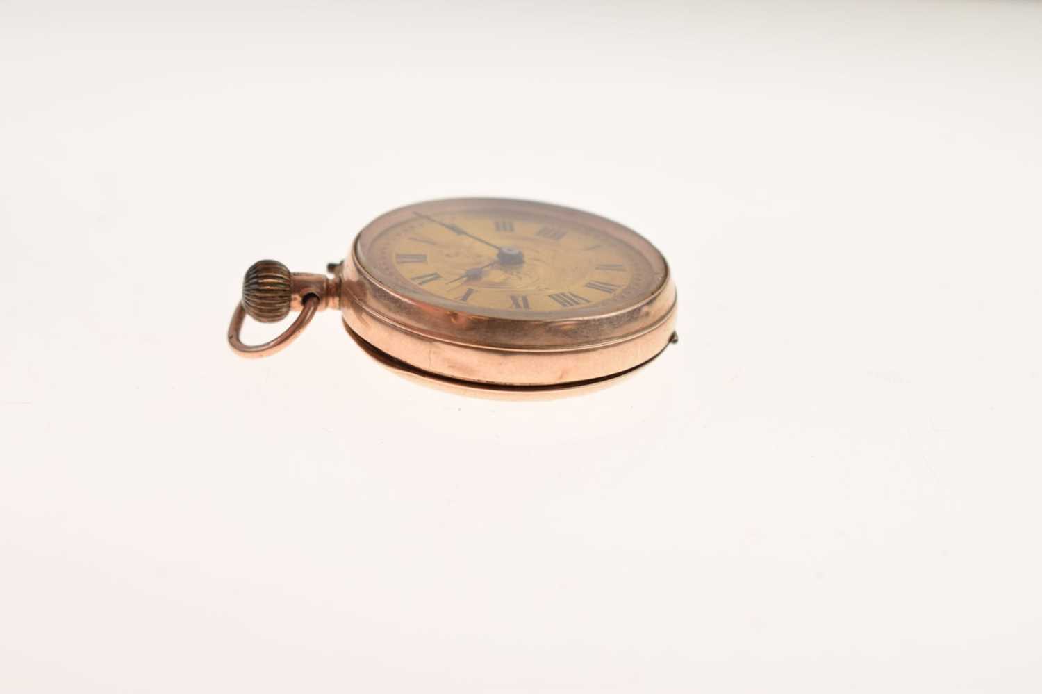 Early 20th century lady's 9ct gold cased open-face fob watch - Image 7 of 12