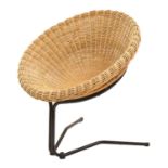 Manner of Arnold Bueno de Mesquita - Wicker lounge chair