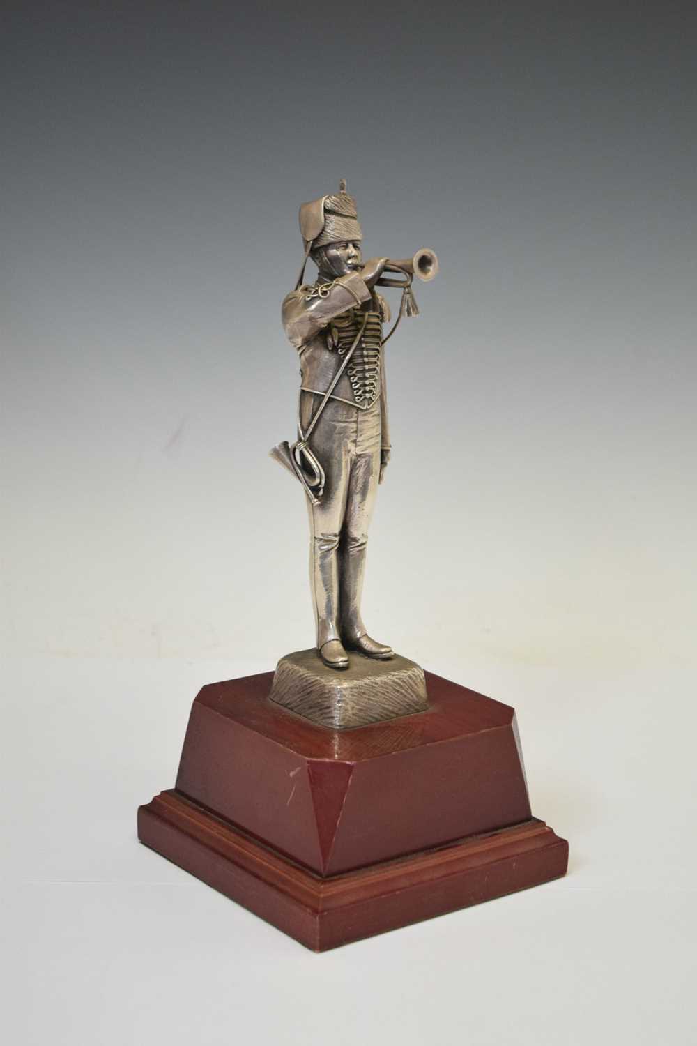 Unmarked white metal figure of a Royal Canadian Horse Artillery bugler - Image 6 of 6