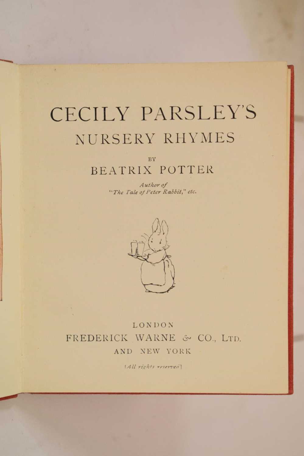Potter, Beatrix - 'Cecily Parsley's Nursery Rhymes' - First edition - Image 24 of 37