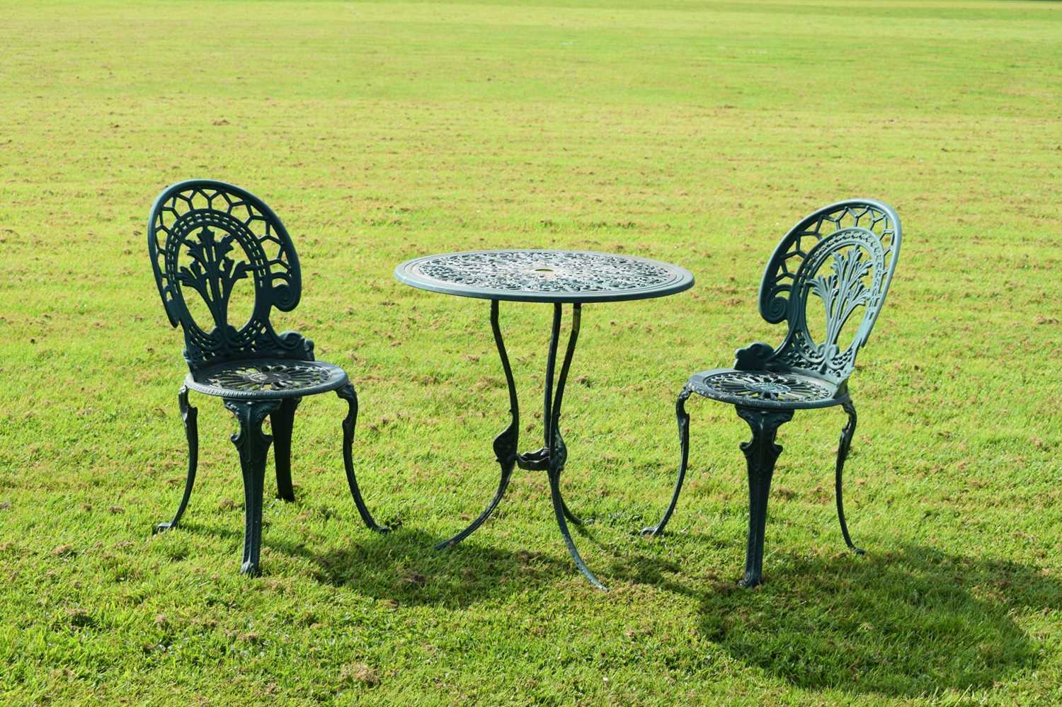 Three-piece aluminium patio set - Image 7 of 7