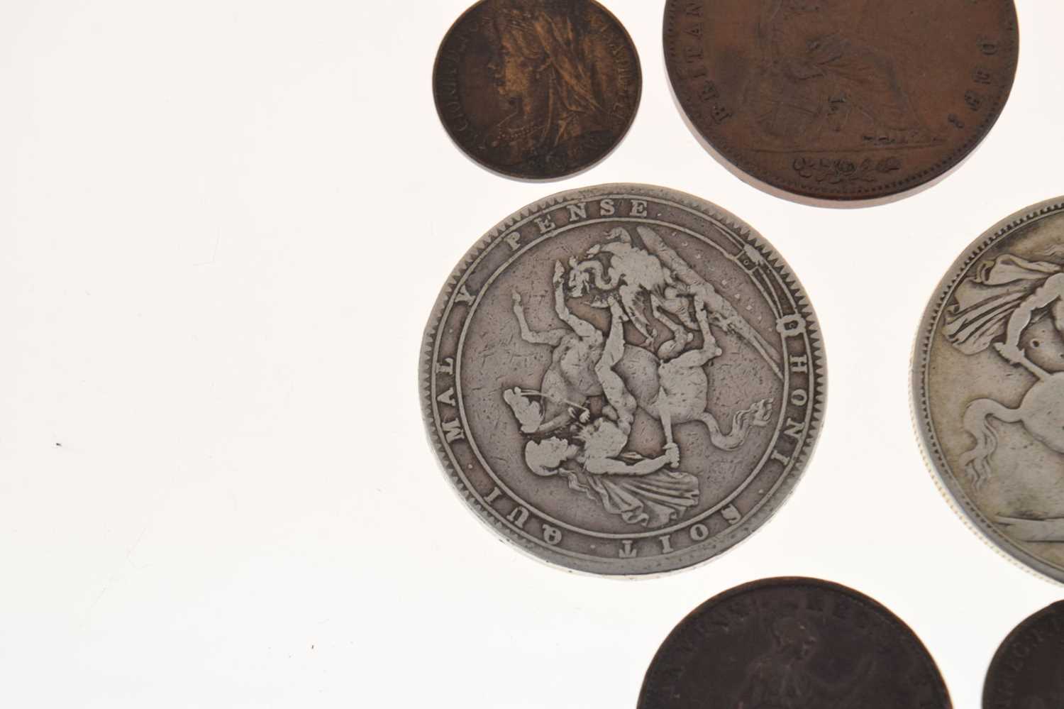 Small quantity of GB silver and copper coinage - Image 3 of 9