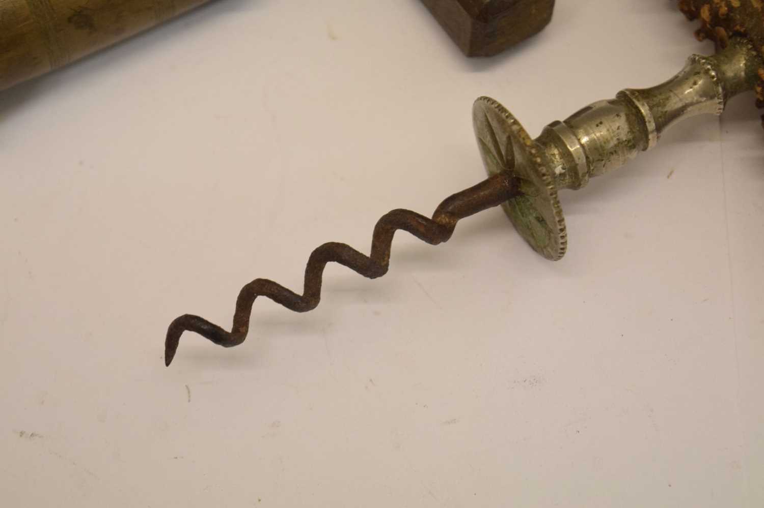 19th century Thomason-type brass corkscrew and one other - Image 3 of 6