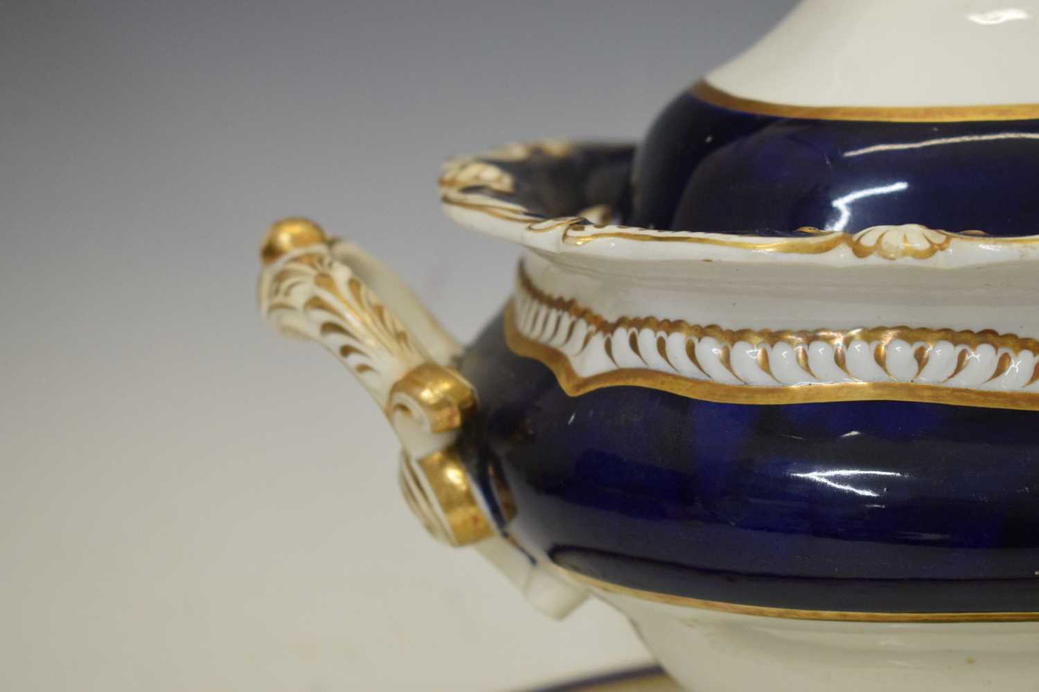 Armorial tureen and Derby monogrammed dish - Image 4 of 13