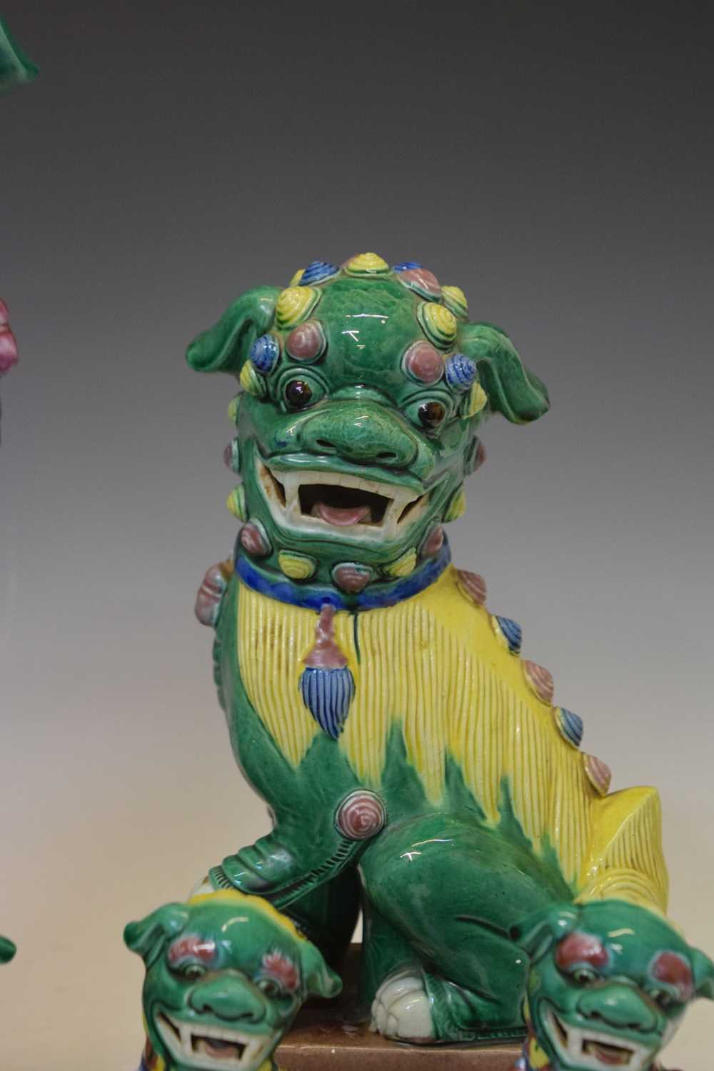 Collection of Chinese ceramic Dog of Foo figures - Image 5 of 15