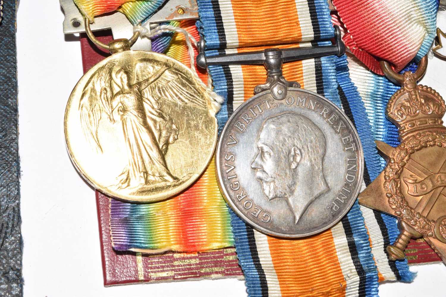 British First World War medal trio and medal pair - Bild 6 aus 6