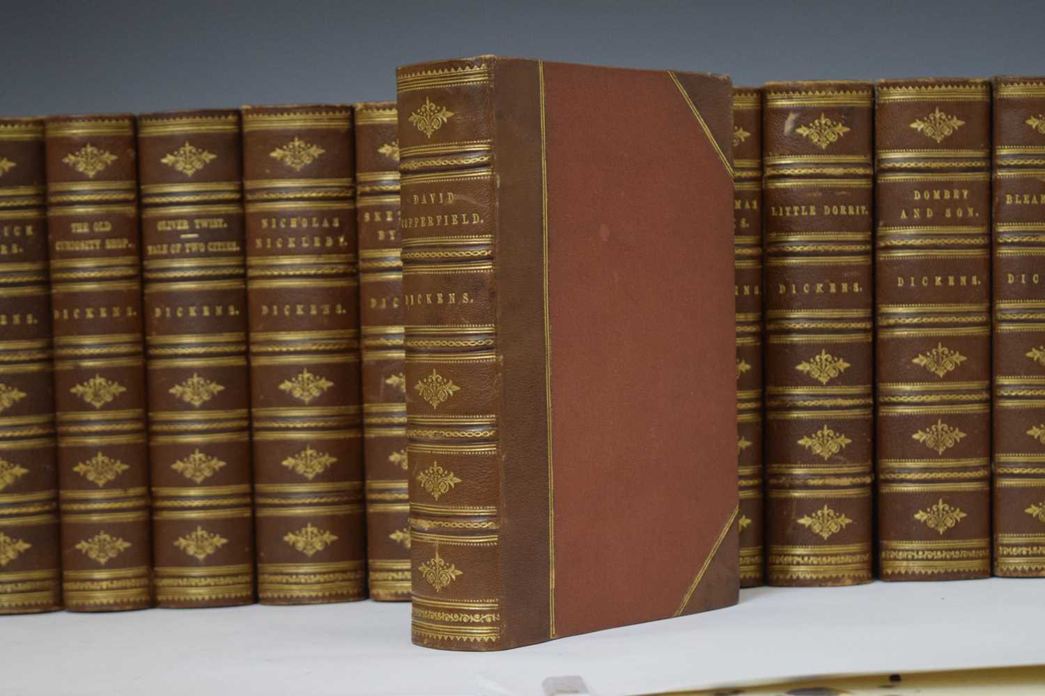 Dickens, Charles - Twelve volumes, leather-bound - Image 6 of 9