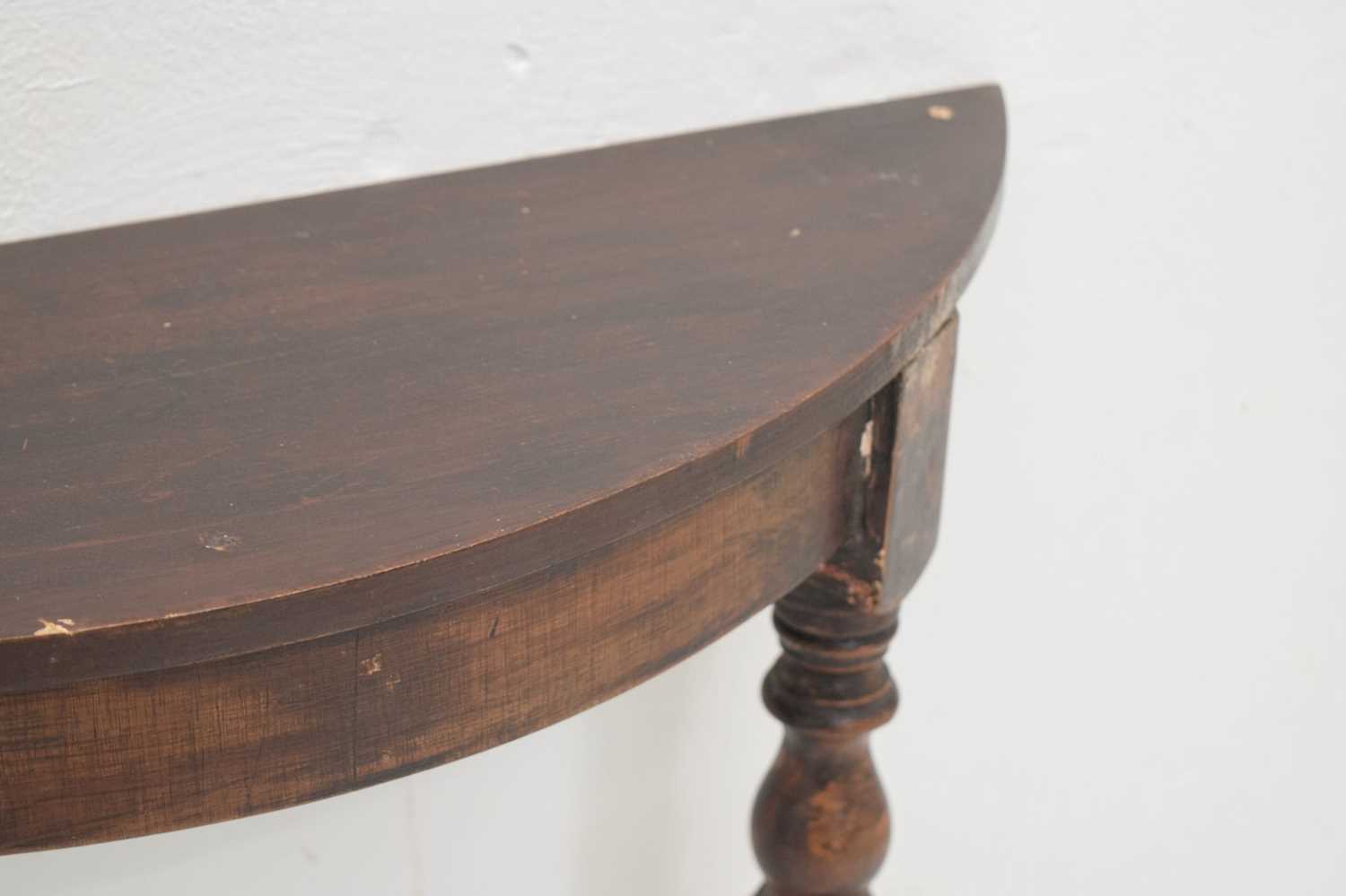 Demi lune console table - Image 5 of 8