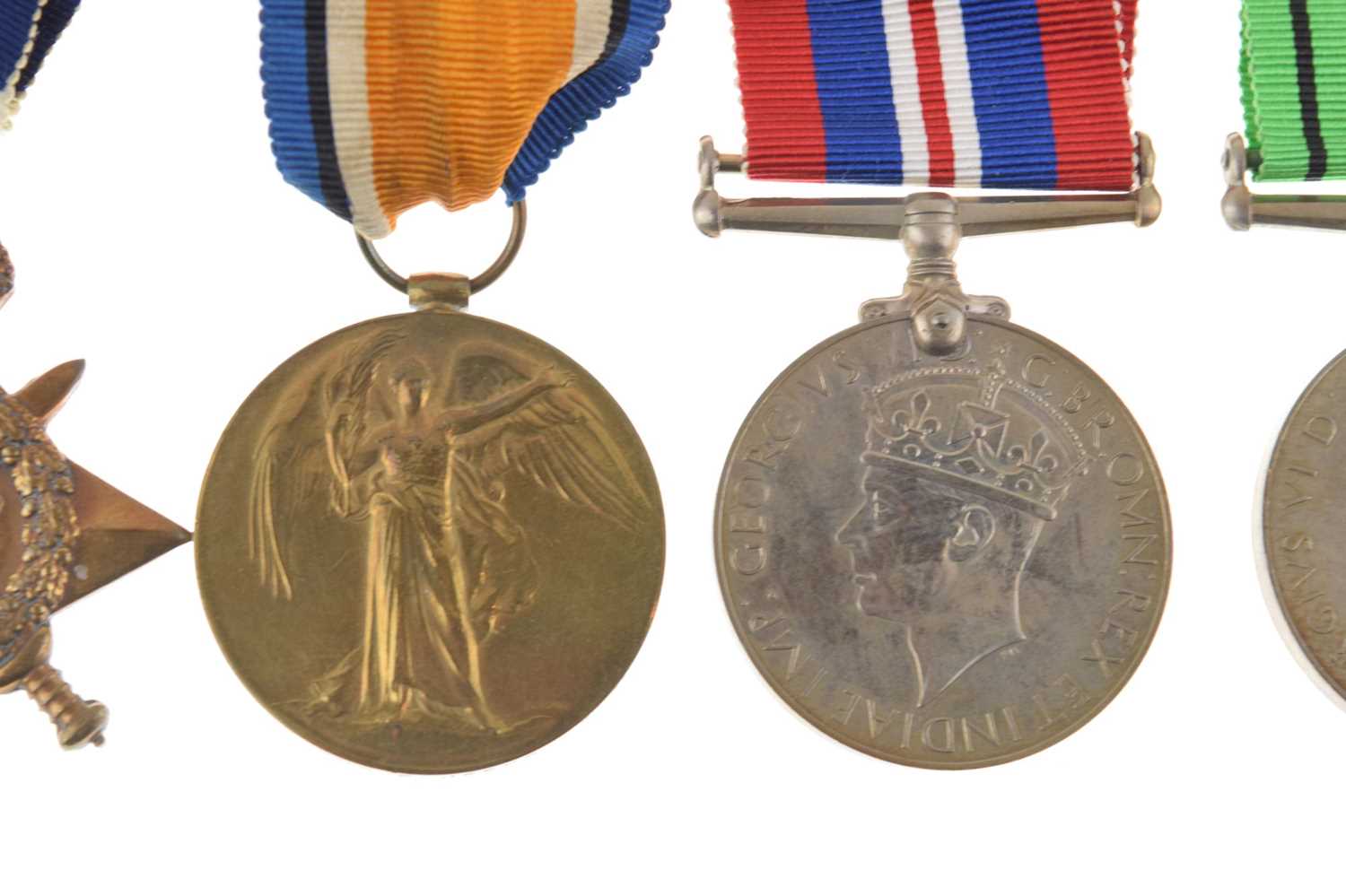 British First World War medal trio and Second World War medal pair - Image 3 of 6