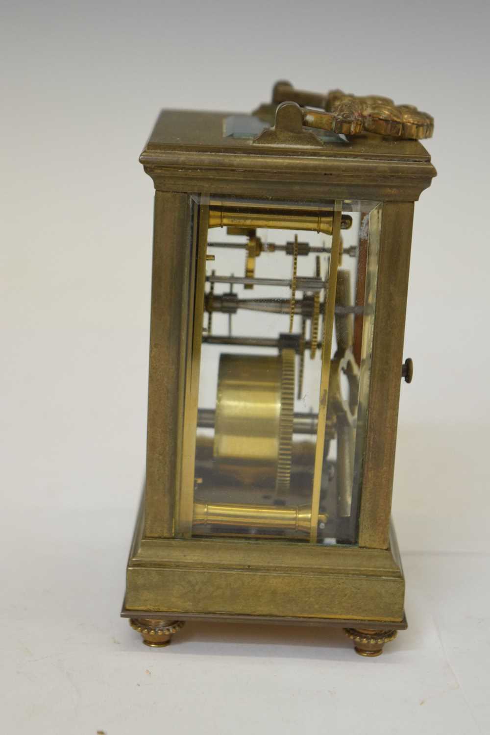 French gilt metal cased carriage timepiece - Image 4 of 9