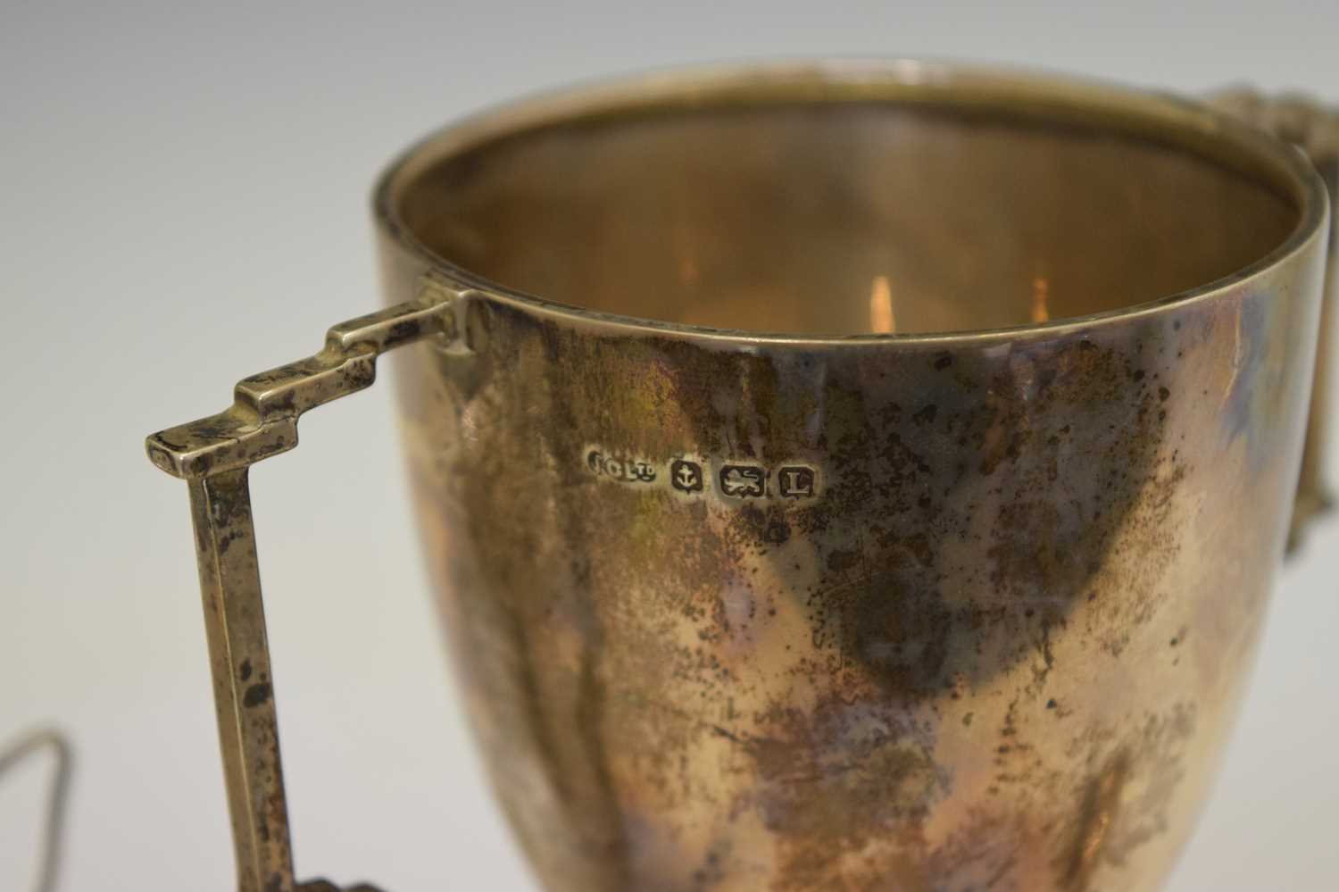 Three George V silver trophy cups - Image 6 of 9