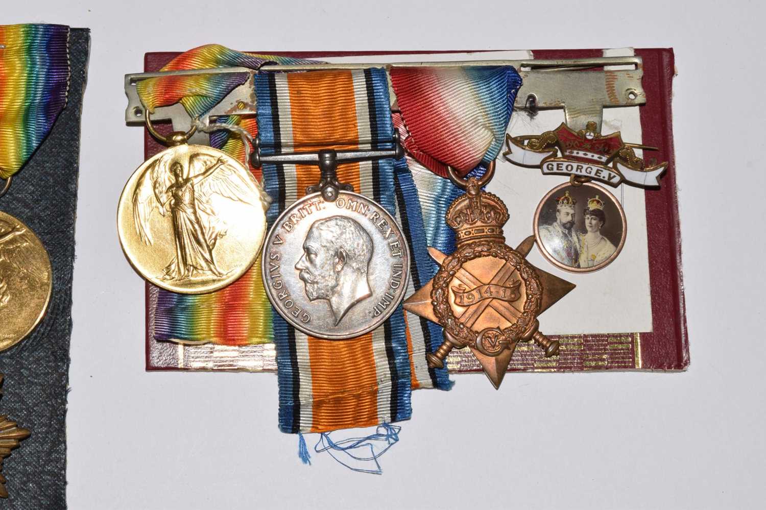 British First World War medal trio and medal pair - Bild 4 aus 6