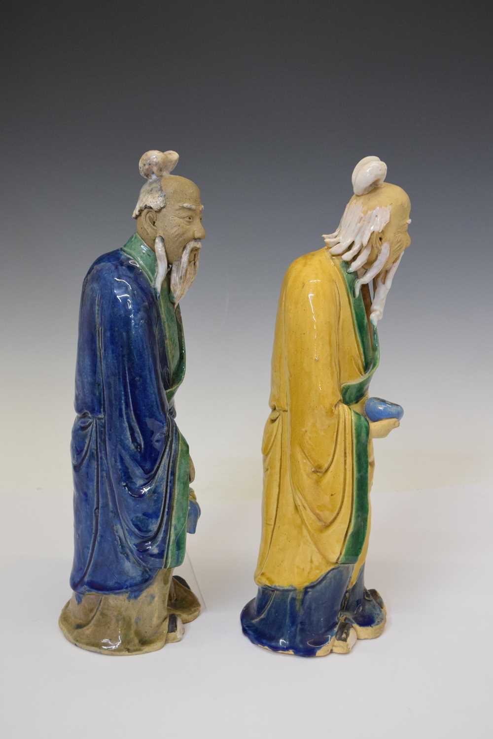 Pair of 20th century Chinese Tang-style Sancai figures - Image 6 of 13