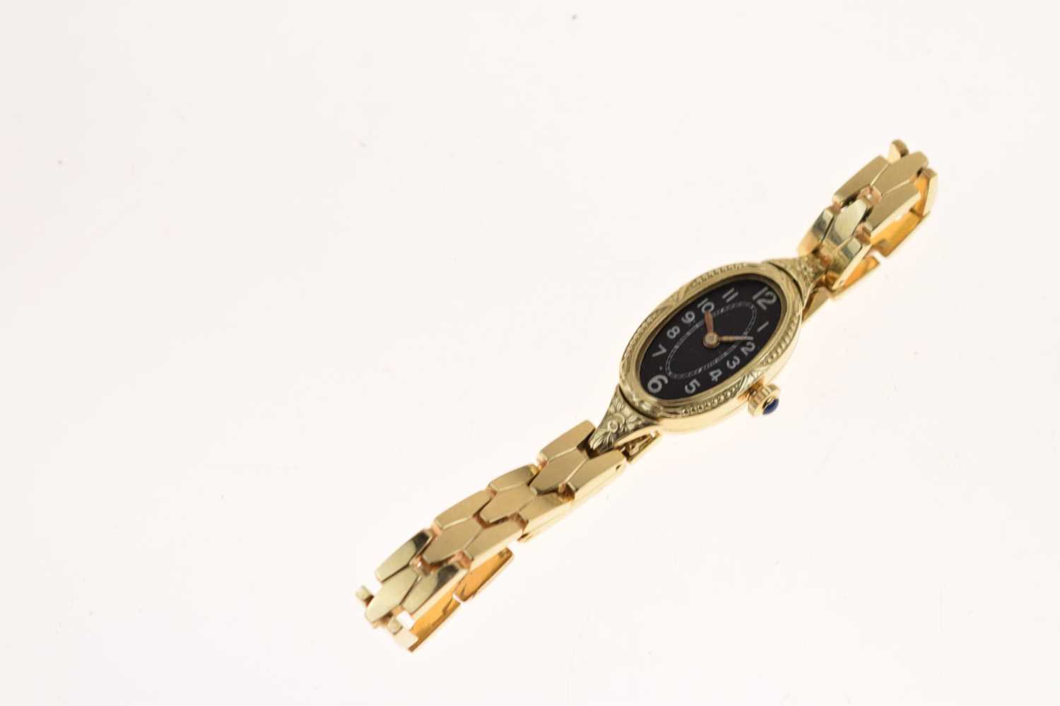 Lady's yellow metal stamped 585 bracelet watch - Image 2 of 9