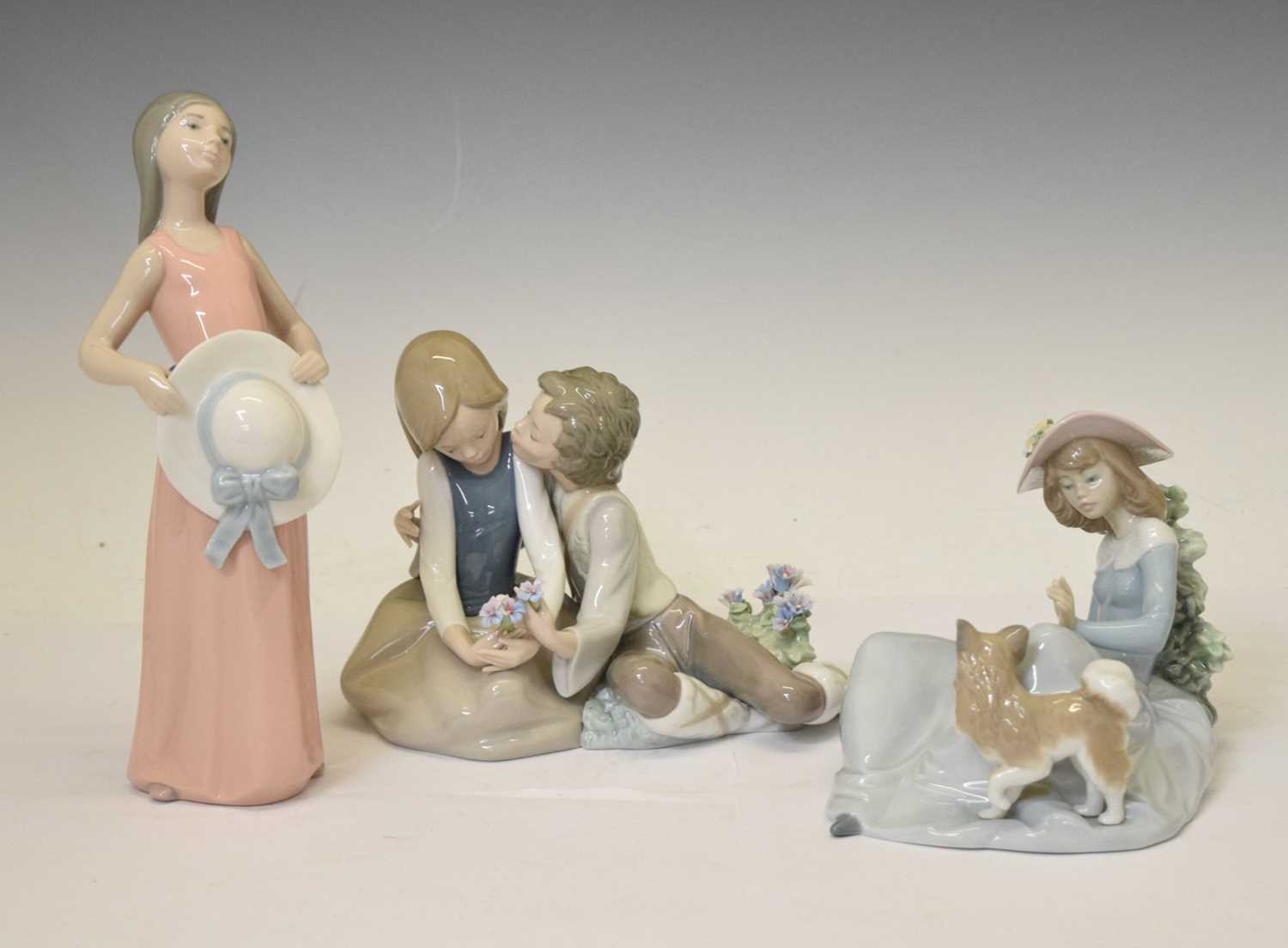 Lladro - Three porcelain figures