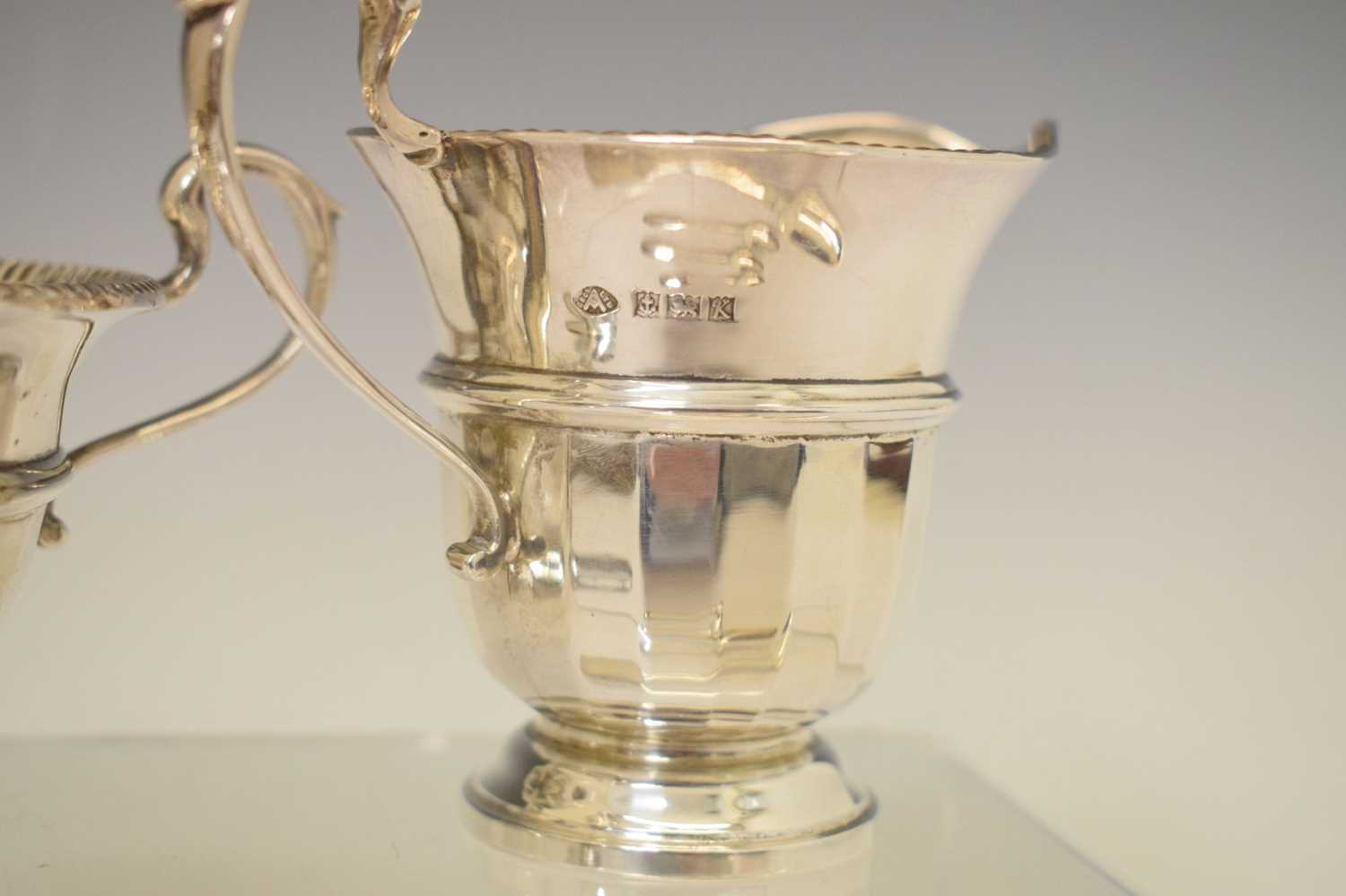 Elizabeth II silver cream jug and twin handled sugar bowl, etc - Image 2 of 11