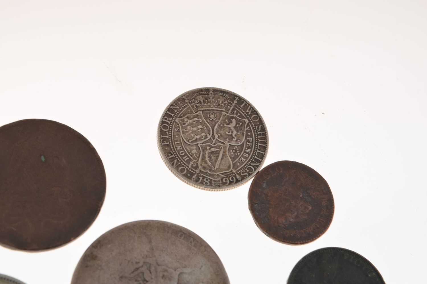 Small quantity of GB silver and copper coinage - Image 7 of 9