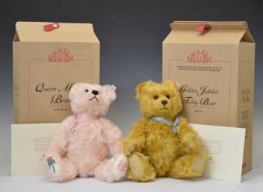 Steiff - Two limited edition teddy bears - 'Golden Jubilee' and 'The Queen Mother'