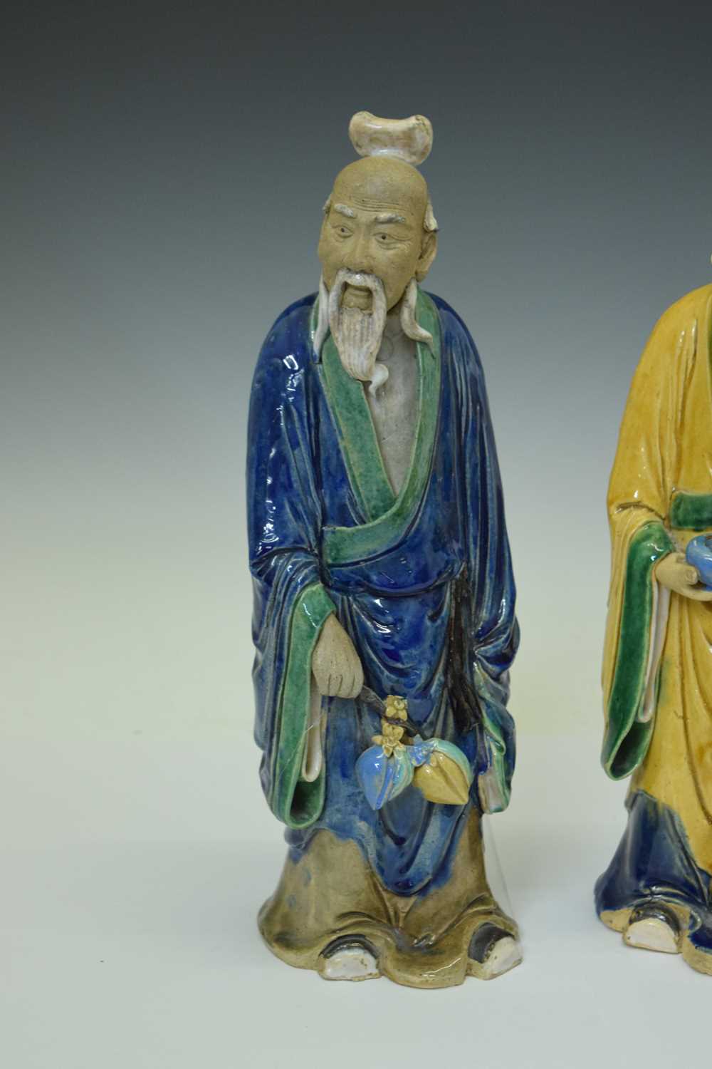 Pair of 20th century Chinese Tang-style Sancai figures - Image 10 of 13