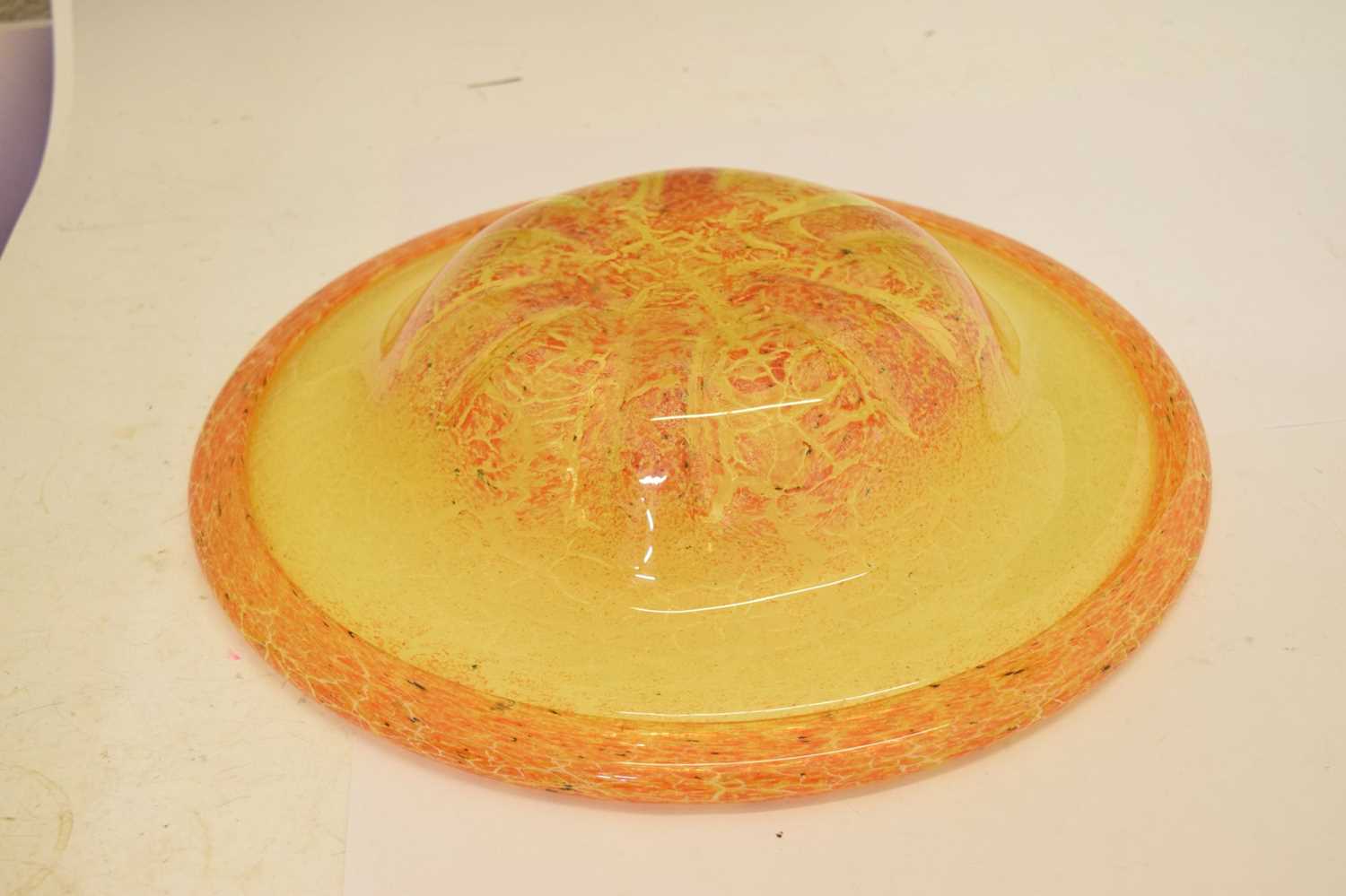 Large 1930s WMF Ikora glass bowl - Image 8 of 9